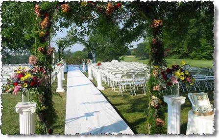 outdoor weddings carriage